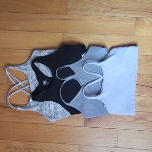 4 Athleta Girl Sport Bras one XL/14 three L/12